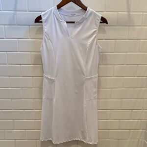 Golf, Pickleball or Tennis White Sleeveless Dress